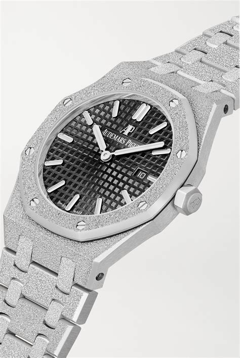 audemars piguet white gold frosted|gold audemars piguet for sale.